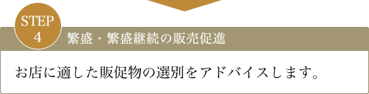 STEP4.繁盛・繁盛継続の販売促進